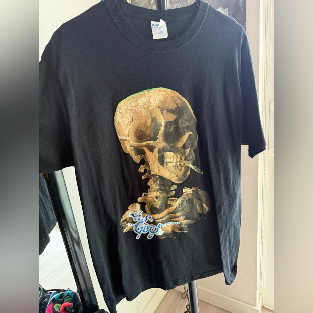 Vangough immerse Experience Black Graphic T-Shirt